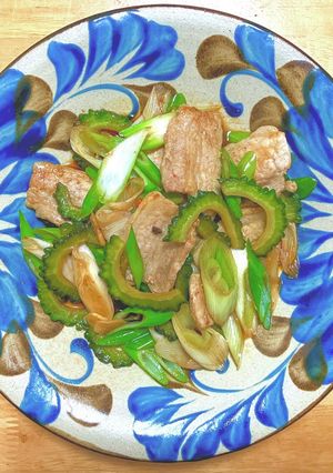 豚バラ肉とゴーヤと長ネギの中華炒め-レシピのメイン写真