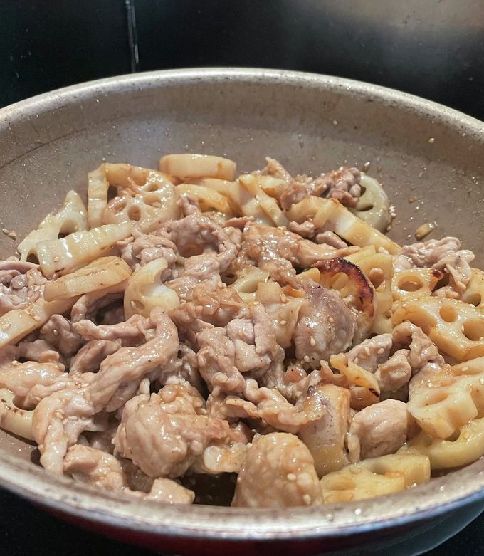 豚肉れんこん炒め-レシピのメイン写真