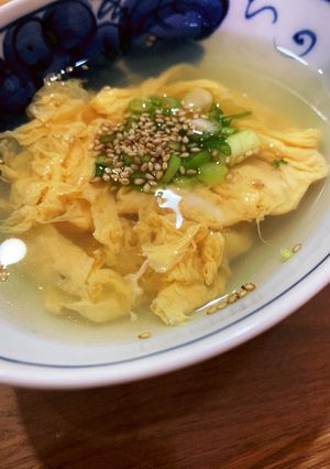 ゆかりのイブクロ　　ふわふわたまごスープ-レシピのメイン写真
