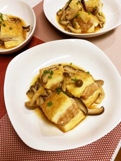 肉詰め厚揚げのふっくら煮-レシピのメイン写真