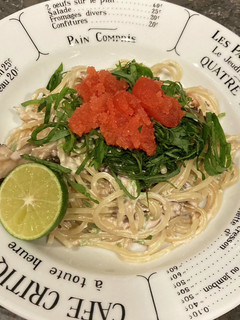 すだち香るたらこクリームパスタ-レシピのメイン写真