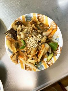 簡単オイラーメン味豚こま大根青椒肉絲風-レシピのメイン写真
