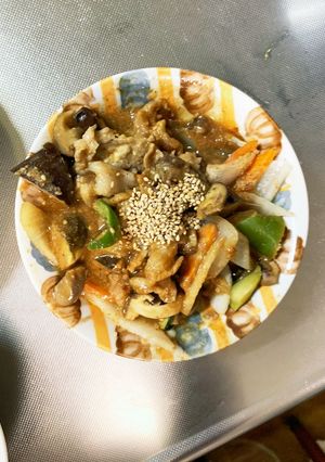 簡単オイラーメン味豚こま大根青椒肉絲風-レシピのメイン写真