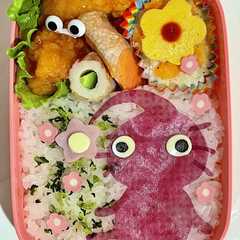 むらさきピクミン　キャラ弁-レシピのメイン写真