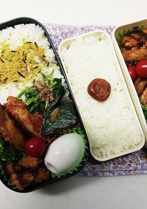 太刀魚フライ&手羽唐揚げ弁当(10.6)-レシピのメイン写真
