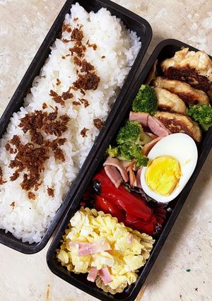 鶏バーグ高1boy's lunch-レシピのメイン写真
