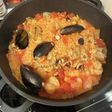 パエリア風スペイン雑炊♡魚介のうまみ