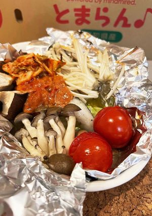 お酒がとまらん♪トマト味噌のホイル焼き-レシピのメイン写真