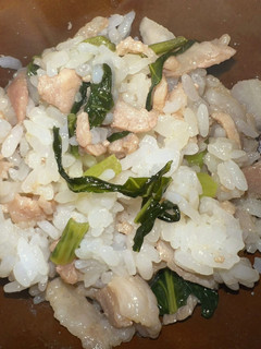 豚バラと小松菜の混ぜご飯-レシピのメイン写真