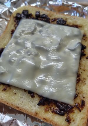 やみつき。佃煮チーズトースト-レシピのメイン写真