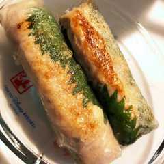 ネギトロとチーズの生春巻き包み焼き-レシピのメイン写真