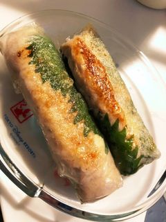 ネギトロとチーズの生春巻き包み焼き-レシピのメイン写真