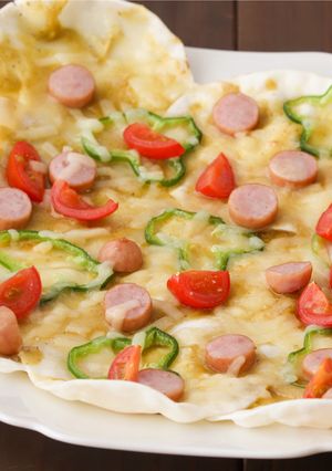 ピスタチオみその餃子ピザ-レシピのメイン写真
