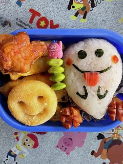 おばけのおにぎりお弁当☆。.:*・゜-レシピのメイン写真