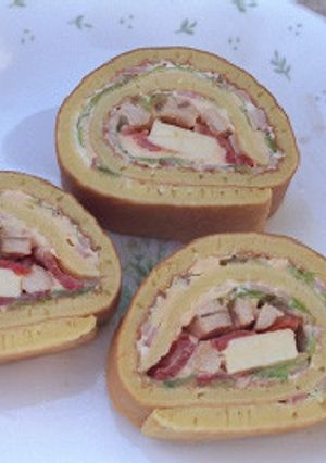 チーズサラダロール-レシピのメイン写真