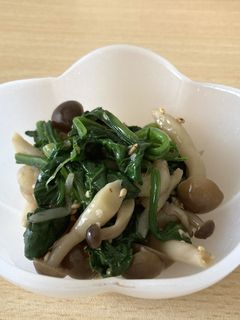 ほうれん草としめじのナムル-レシピのメイン写真