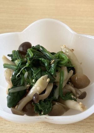 ほうれん草としめじのナムル-レシピのメイン写真