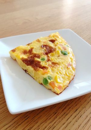 じゃがいもとミックスベジタブルのオムレツ-レシピのメイン写真