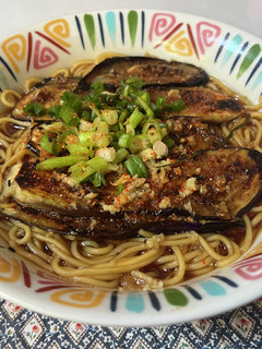 茄子の揚げびたしラーメン-レシピのメイン写真