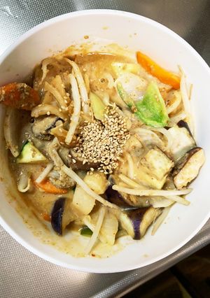 チクワ簡単きな粉クリーミーキムチ味野菜炒-レシピのメイン写真