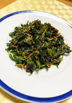 レンジで簡単！ほうれん草ガリバタ-レシピのメイン写真