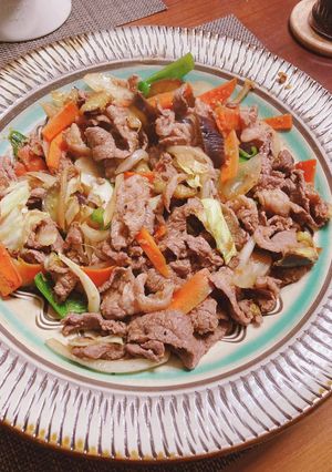 フライパン焼肉風野菜炒め-レシピのメイン写真