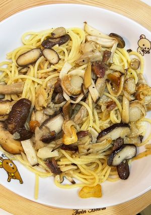 キノコたっぷり秋パスタ-レシピのメイン写真