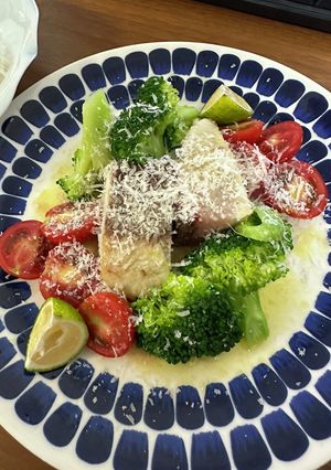 カンパチのステーキ　青柚＆チーズがけ-レシピのメイン写真