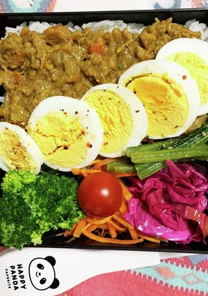 10/7ﾖｯﾁｬﾝ☆キーマカレーお弁当-レシピのメイン写真