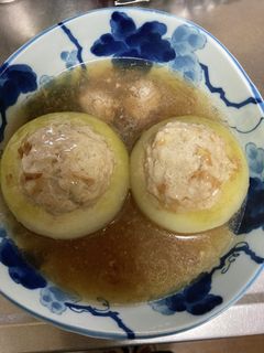 玉ねぎの肉詰めあんかけ-レシピのメイン写真