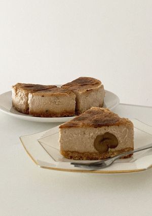むき甘栗のシナモンチーズケーキ　-レシピのメイン写真