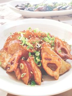 さつまいもと蓮根のデリ風★濃厚甘辛ダレ♪-レシピのメイン写真