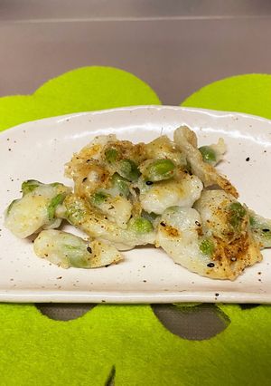 枝豆天の七味チーズ焼き♫-レシピのメイン写真