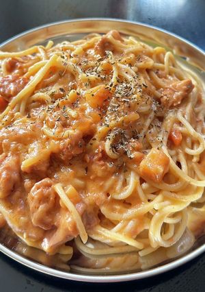 ✨唐辛子ツナクリームパスタ-レシピのメイン写真