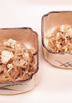 ◇◇大きめの鶏そぼろ、糸蒟蒻と◇◇-レシピのメイン写真