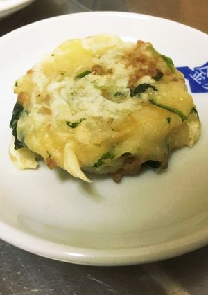 ほうれん草入り中華風お焼き-レシピのメイン写真