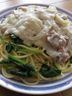 きのことほうれん草のクリームパスタ-レシピのメイン写真
