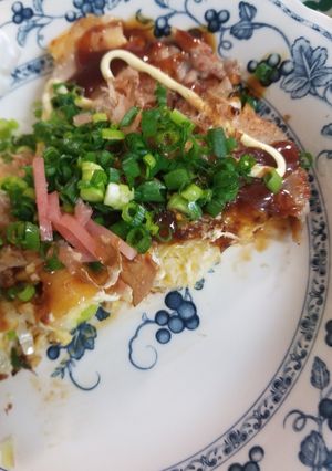 ふわふわdeカロリーダウンお好み焼き!-レシピのメイン写真