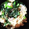 豆腐のおぼろ和え!ばあばぁ!