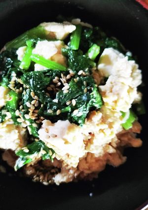 豆腐のおぼろ和え!ばあばぁ!-レシピのメイン写真