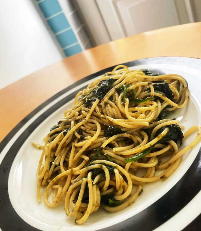 楽!お茶漬けの素で作る山椒薫る海苔パスタ-レシピのメイン写真