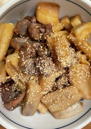 砂肝とレンコンの甘辛炒め-レシピのメイン写真