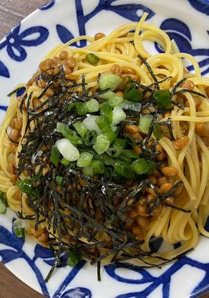 納豆パスタ-レシピのメイン写真