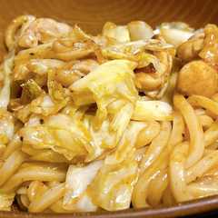 簡単！フライパンバターチキンカレーうどん-レシピのメイン写真