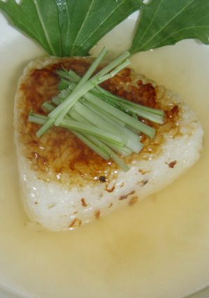 オイスターde焼きおにぎり茶漬け♪-レシピのメイン写真