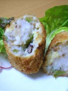 長いもと煮豆のコロッケ-レシピのメイン写真
