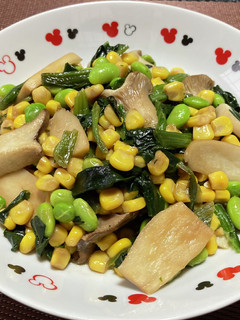 コーンと枝豆の彩りバター醤油煮-レシピのメイン写真