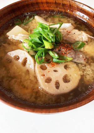 ゆかりのイブクロ　　カンパチのあら汁-レシピのメイン写真