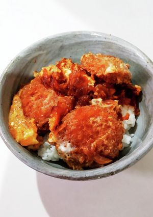 玉ねぎ多め!ボリュームカツ丼-レシピのメイン写真