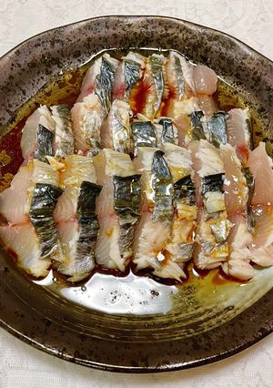 サワラの叩き〜ゴマ油風味ドレッシング〜-レシピのメイン写真